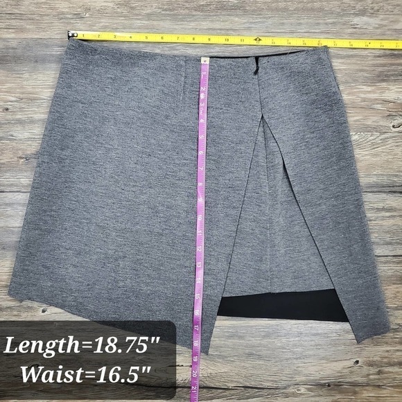 Trouvé Knit Mini Skirt Size M Side Slit Preppy Casual Soft Stretchy Fit Academia - Picture 5 of 8